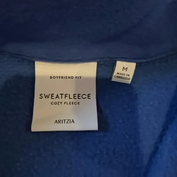 Aritzia sweat fleece cozy fleece boyfriend fit - Picture 2 of 5